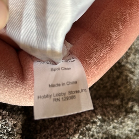 Velvet knot pillow from Hobby Lobby - Picture 2 of 2